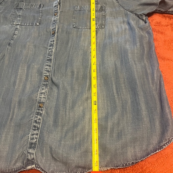 J. Jill Dark Blue Denim Top - Picture 9 of 10